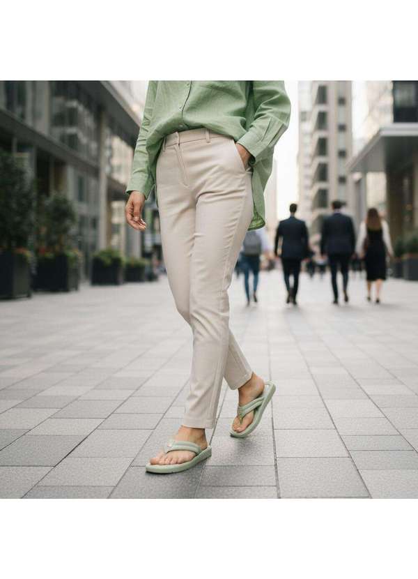 Modare - Tamanco Feminino Flat Modare 7208109 Verde 2