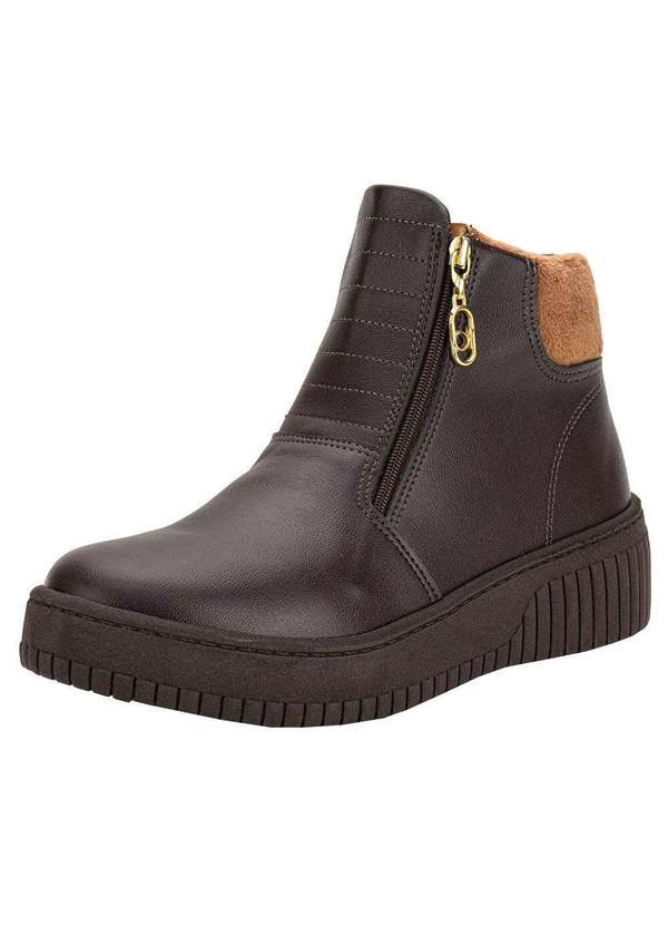 Beira Rio - Tênis Feminino Abotinado Beira Rio 4316112 - Café