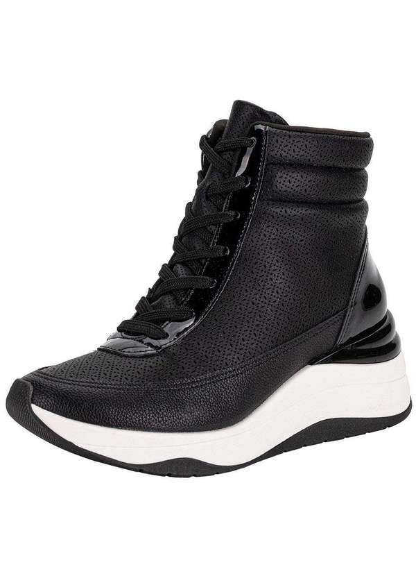 Piccadilly - Tênis Feminino Abotinado Piccadilly 992014 Preto