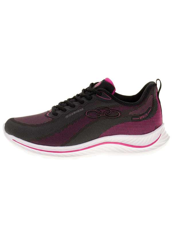 Olympikus - Tênis Feminino Apolis Olympikus - 206 - Preto/Rosa 2