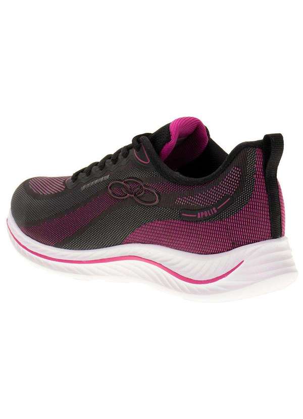 Olympikus - Tênis Feminino Apolis Olympikus - 206 - Preto/Rosa 3