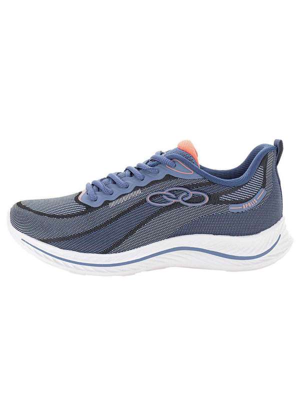 Olympikus - Tênis Feminino Apolis Olympikus - 206 - Azul/Laranja 2