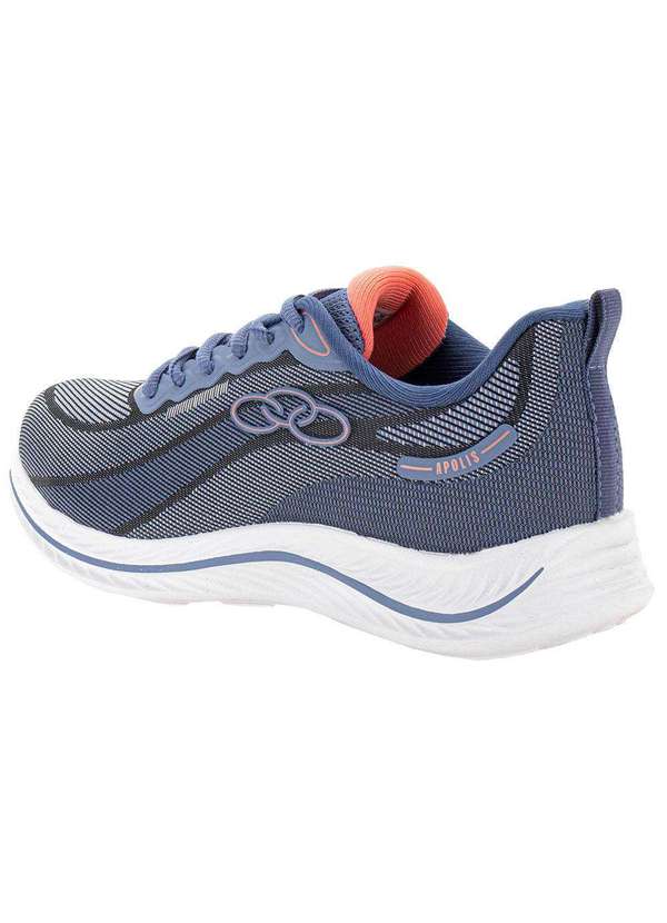 Olympikus - Tênis Feminino Apolis Olympikus - 206 - Azul/Laranja 3