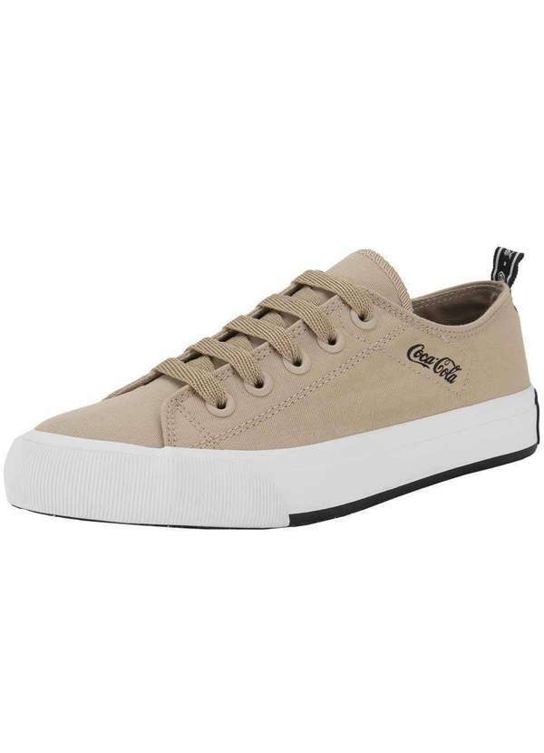 Coca Cola - Tênis Feminino Atlanta Canvas Coke Coca Cola Cc2384 - Bege