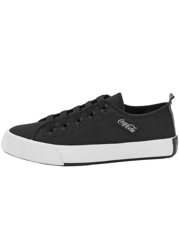 Coca Cola - Tênis Feminino Atlanta Canvas Coke Coca Cola Cc2384 - Preto 2