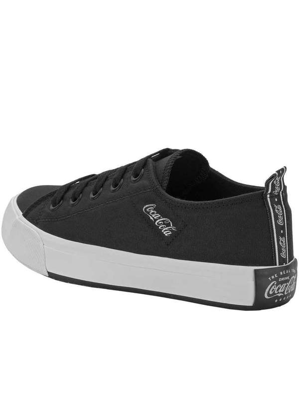 Coca Cola - Tênis Feminino Atlanta Canvas Coke Coca Cola Cc2384 - Preto 3