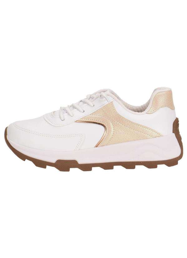 Beira Rio - Tênis Feminino Beira Rio 4328106 - Branco/Bege 2