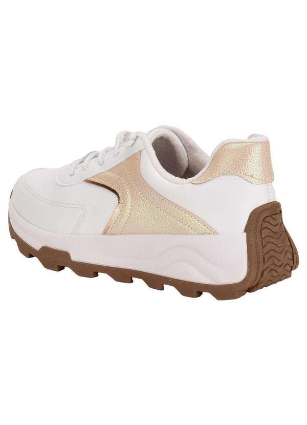 Beira Rio - Tênis Feminino Beira Rio 4328106 - Branco/Bege 3