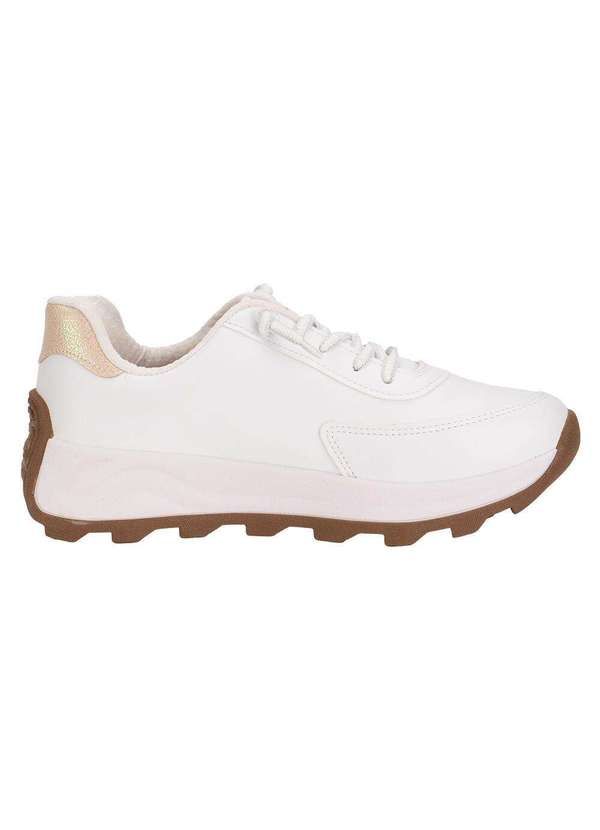 Beira Rio - Tênis Feminino Beira Rio 4328106 - Branco/Bege 4