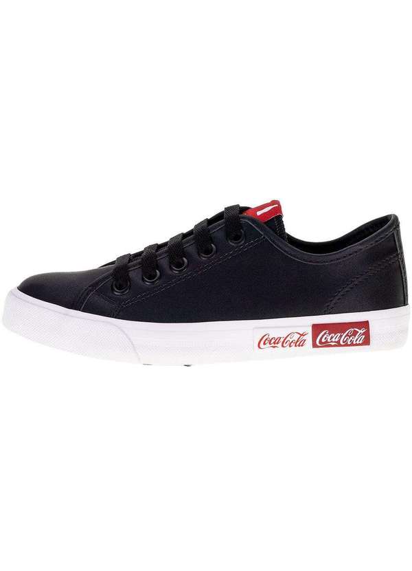 Coca Cola - Tênis Feminino Blend Basic Town Coca-Cola - Cc2188 - Preto 2