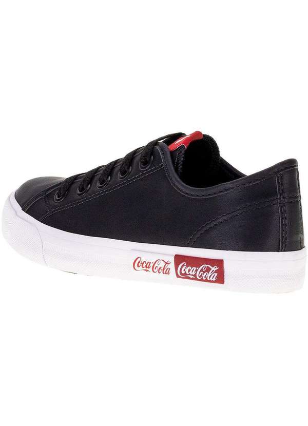 Coca Cola - Tênis Feminino Blend Basic Town Coca-Cola - Cc2188 - Preto 3