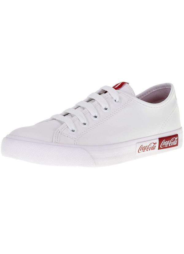 Coca Cola - Tênis Feminino Blend Basic Town Coca-Cola - Cc2188 - Branco