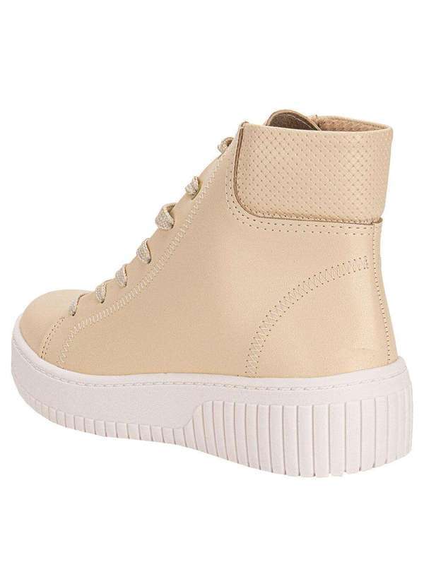 Beira Rio - Tênis Feminino Cano Alto Beira Rio 4316108 - Natural 3