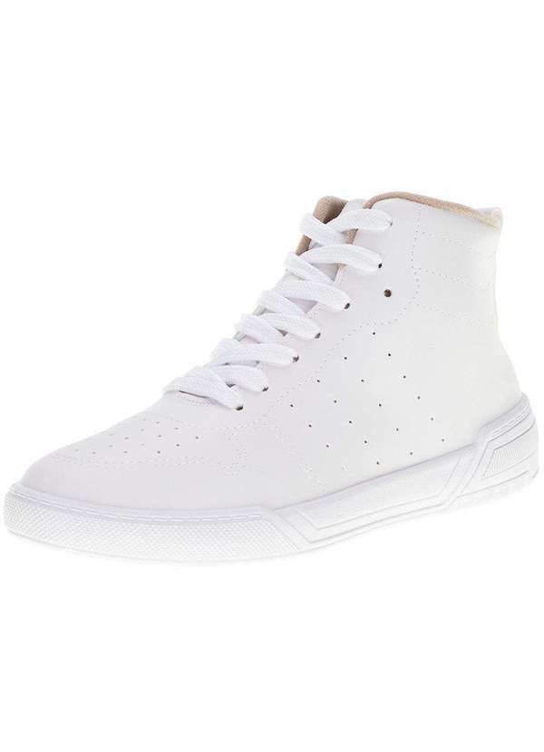 Moleca - Tênis Feminino Cano Alto Moleca - 5771104 - Branco