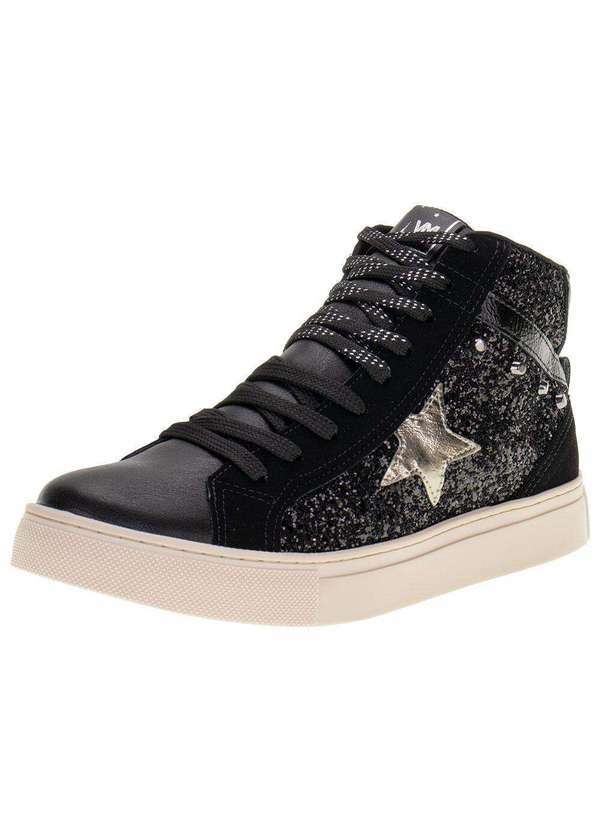 Via Marte - Tênis Feminino Cano Alto Via Marte 082013 Preto