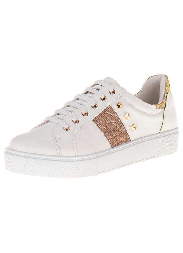 Ana Flex - Tênis Feminino Casual Ana Flex - 927165 - Branco/Bege