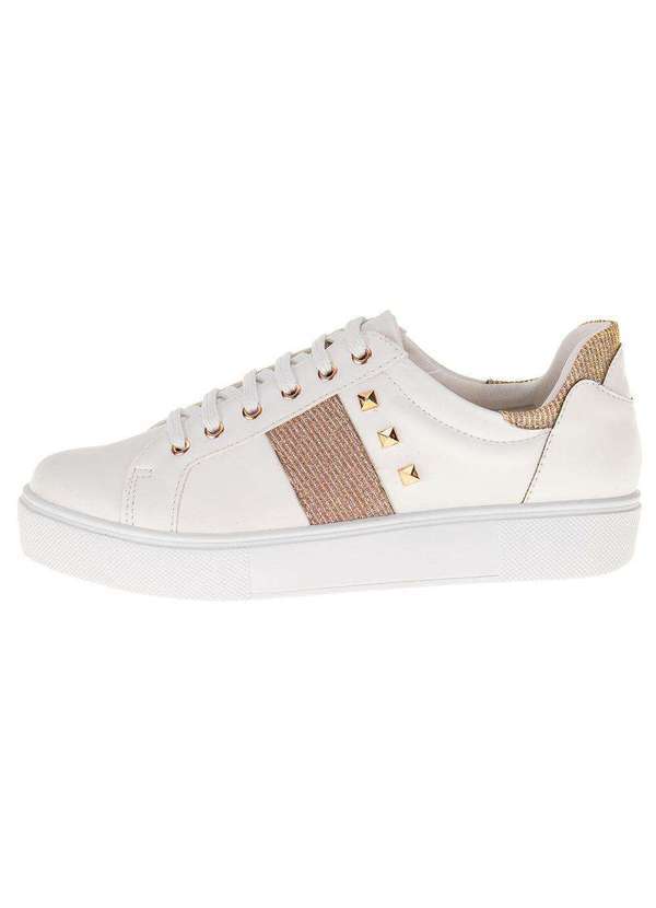 Ana Flex - Tênis Feminino Casual Ana Flex - 927165 - Branco/Bege 2