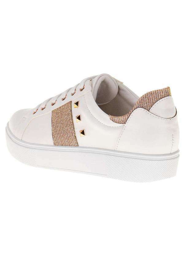 Ana Flex - Tênis Feminino Casual Ana Flex - 927165 - Branco/Bege 3