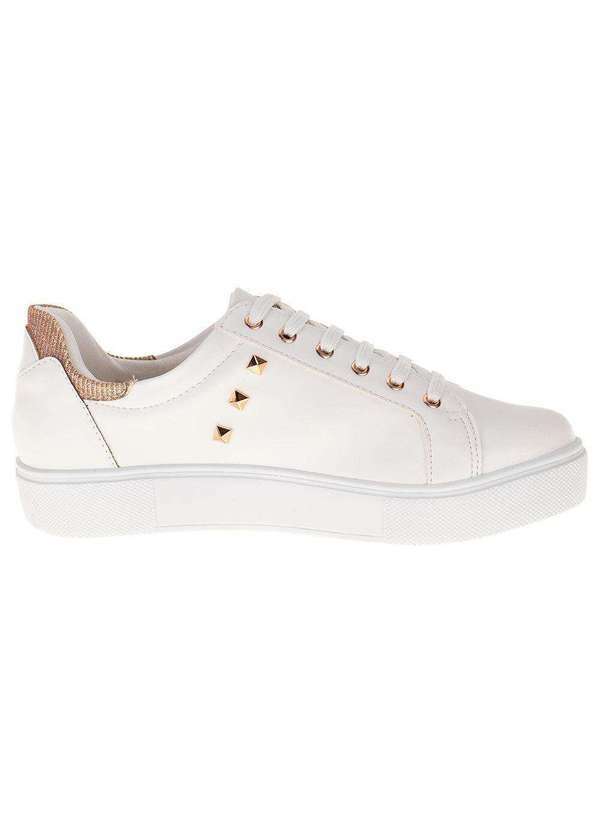 Ana Flex - Tênis Feminino Casual Ana Flex - 927165 - Branco/Bege 5