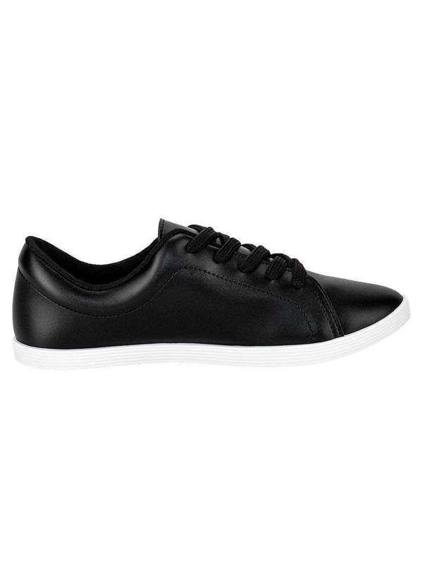 Beira Rio - Tênis Feminino Casual Beira Rio - 4205123 - Preto/Branco 5