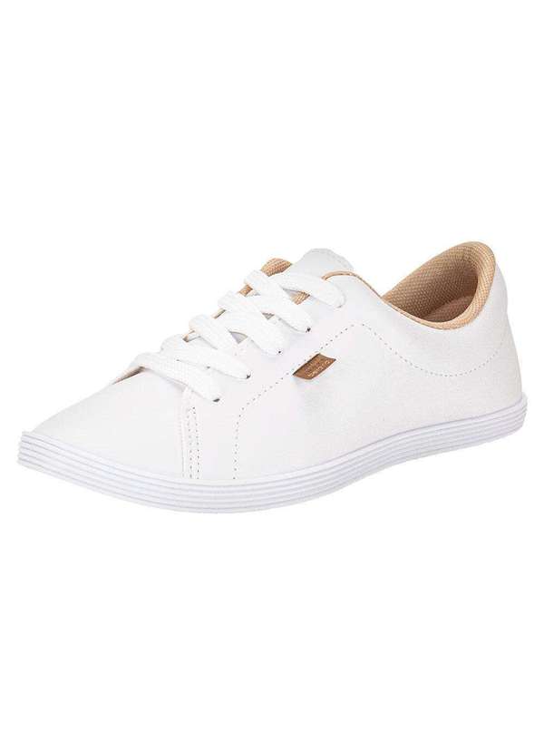 Beira Rio - Tênis Feminino Casual Beira Rio - 4205123 - Branco
