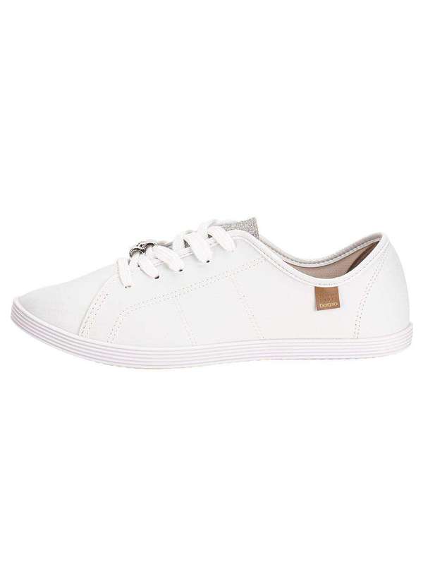 Beira Rio - Tênis Feminino Casual Beira Rio 4205149 - Branco/Prata 2