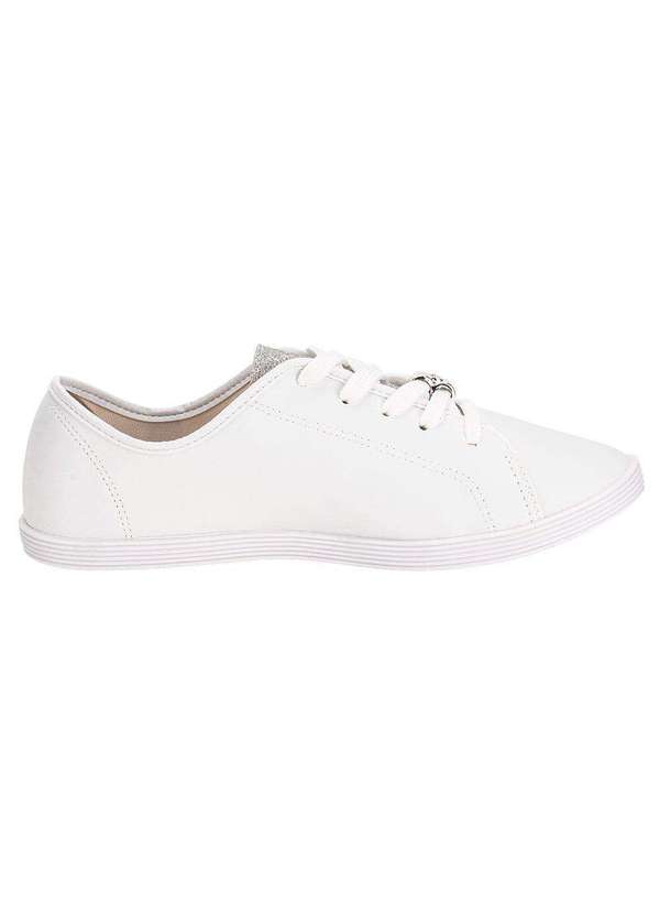 Beira Rio - Tênis Feminino Casual Beira Rio 4205149 - Branco/Prata 5
