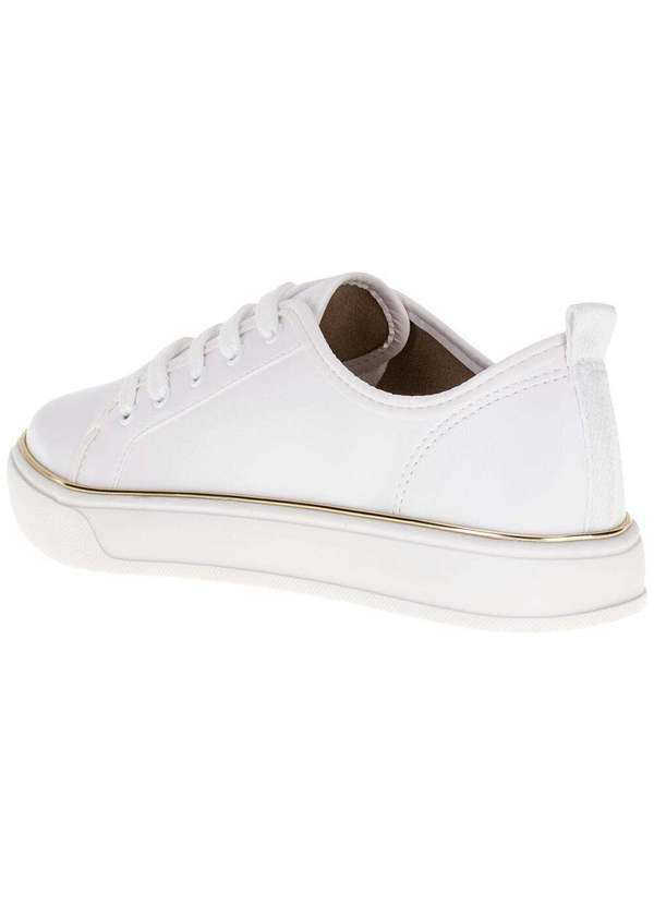 Beira Rio - Tênis Feminino Casual Beira Rio - 4294306 - Branco 3