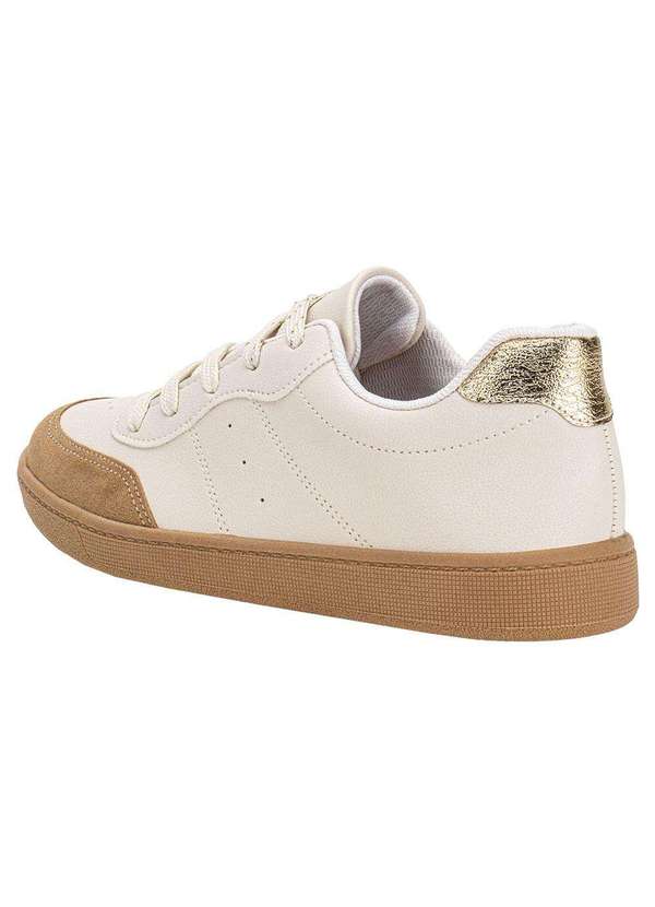 Beira Rio - Tênis Feminino Casual Beira Rio 4313108 - Marfim 3
