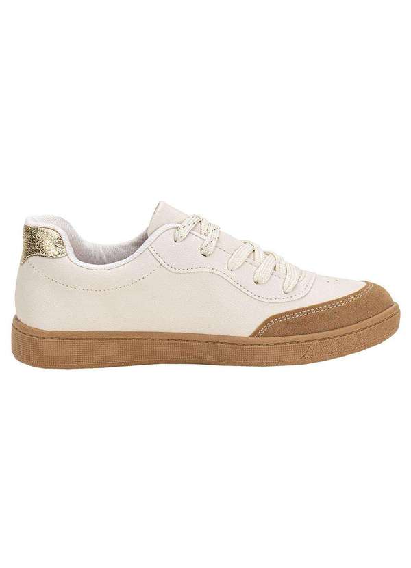 Beira Rio - Tênis Feminino Casual Beira Rio 4313108 - Marfim 5