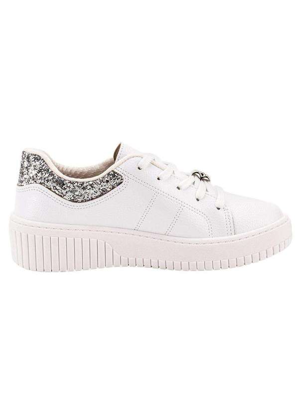 Beira Rio - Tênis Feminino Casual Beira Rio 4316102 - Branco/Cinza 5