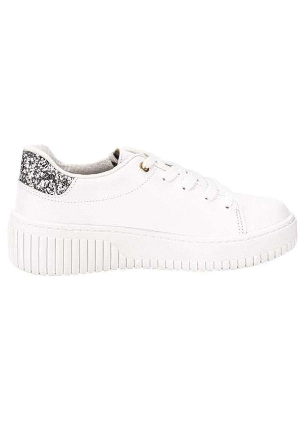 Beira Rio - Tênis Feminino Casual Beira Rio 4316104 - Branco 01 5