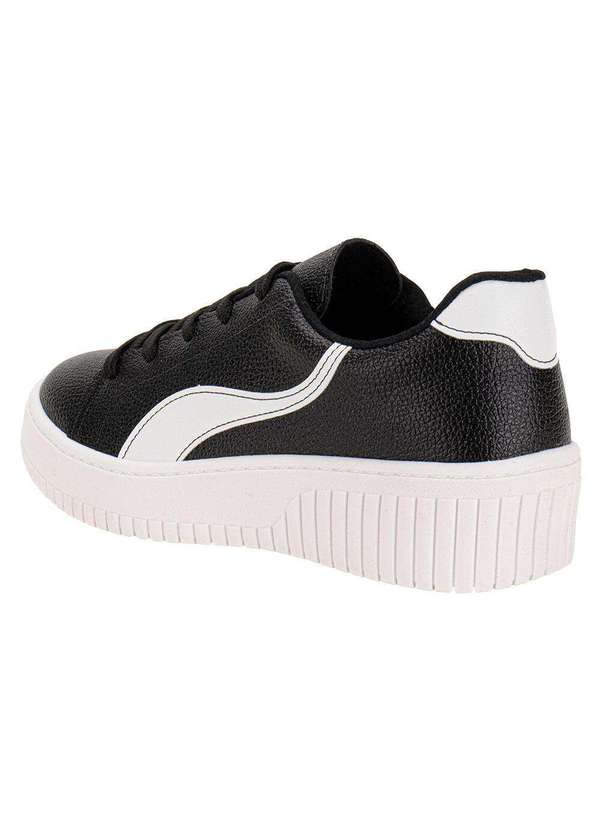 Beira Rio - Tênis Feminino Casual Beira Rio 4316110 - Preto/Branco 3
