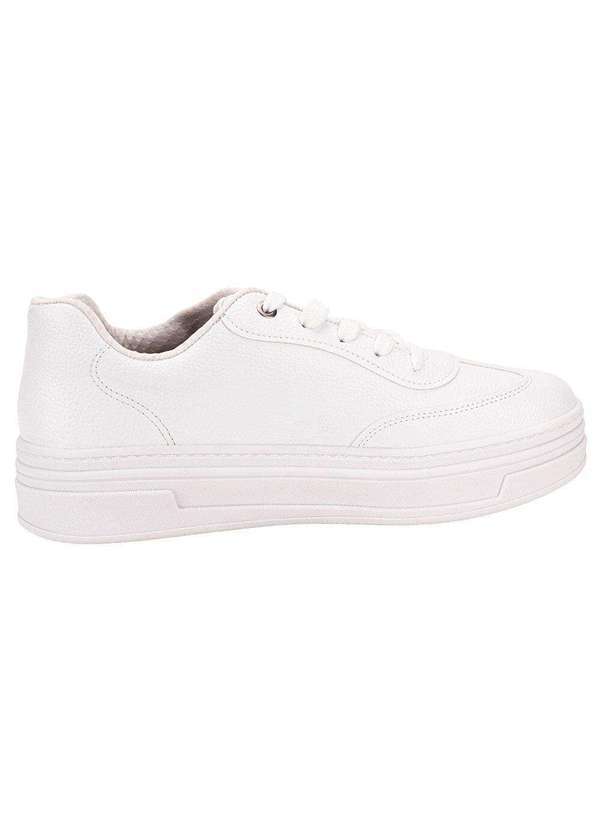 Beira Rio - Tênis Feminino Casual Beira Rio 4321101 - Branco/Cinza 5