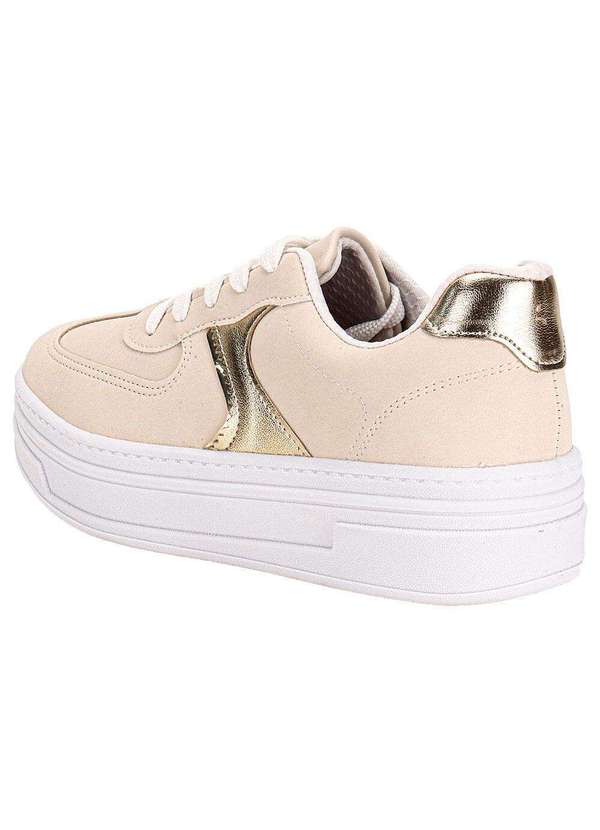 Beira Rio - Tênis Feminino Casual Beira Rio 4321104 - Marfim 3