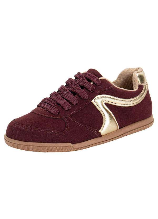 Beira Rio - Tênis Feminino Casual Beira Rio 4326301 - Vinho