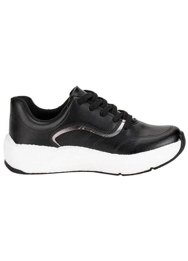 Beira Rio - Tênis Feminino Casual Beira Rio 4327101 Preto 5