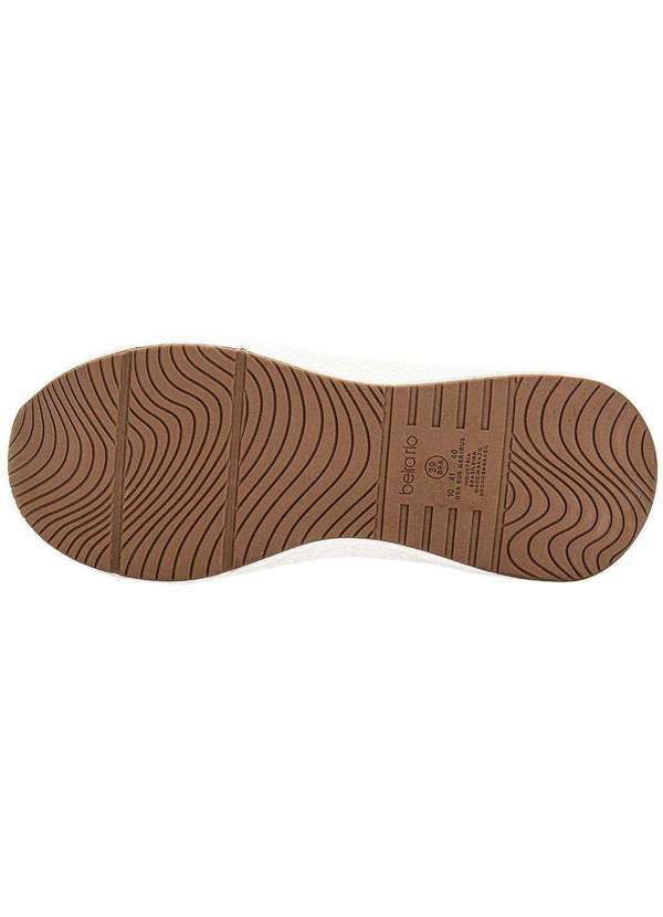 Beira Rio - Tênis Feminino Casual Beira Rio 4327101 Branco/Dourado 4