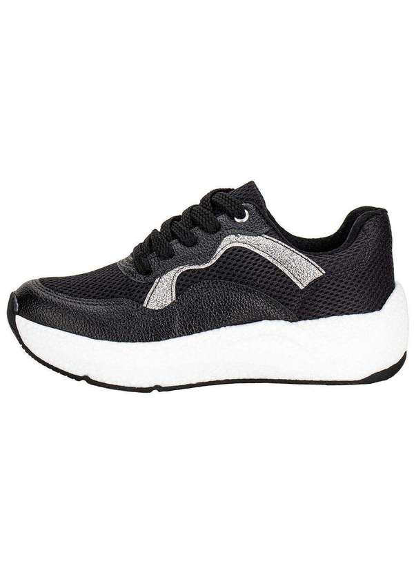 Beira Rio - Tênis Feminino Casual Beira Rio 4327102 - Preto/Cinza 2