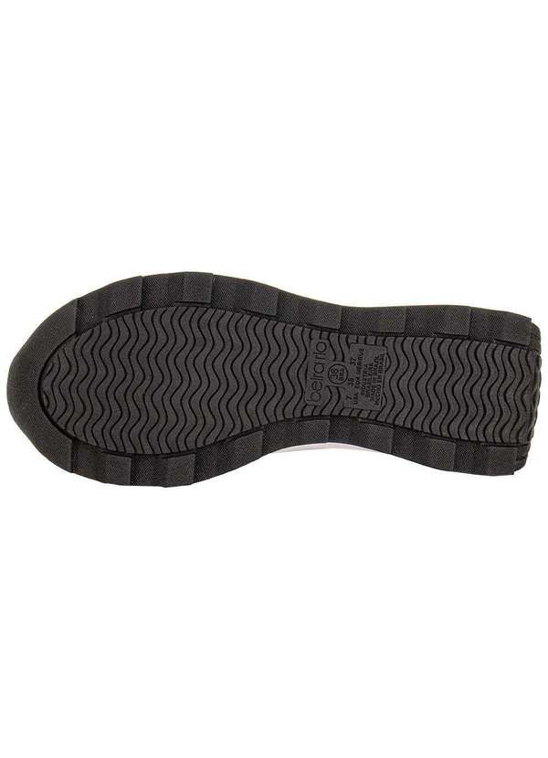Beira Rio - Tênis Feminino Casual Beira Rio 4328104 Branco/Preto 4