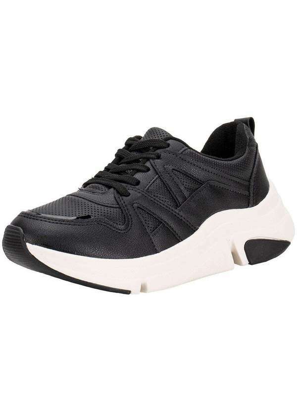 Modare - Tênis Feminino Casual Modare 7401102 Preto/Bege