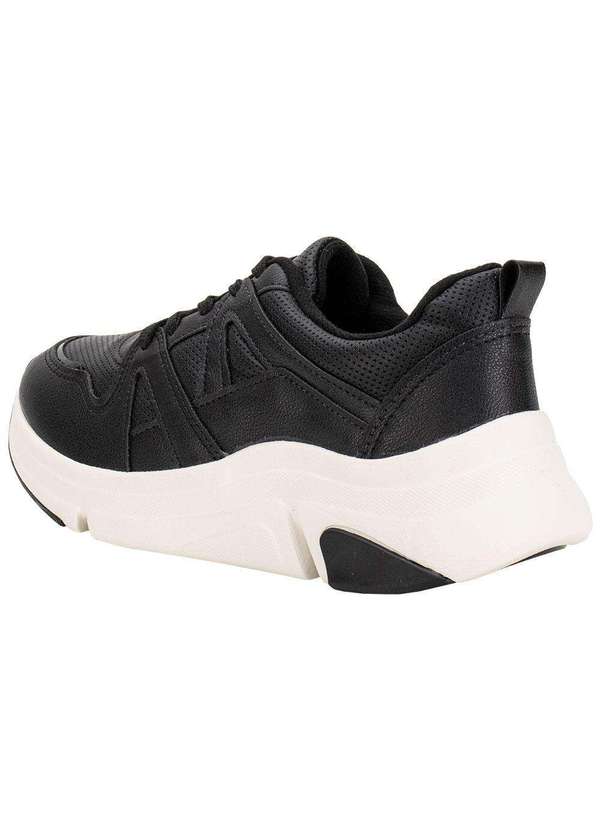 Modare - Tênis Feminino Casual Modare 7401102 Preto/Bege 3