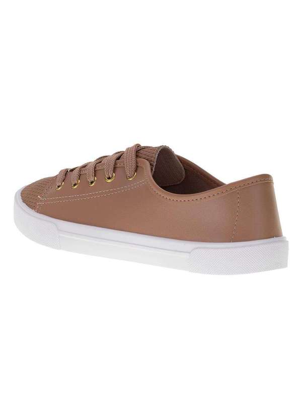 Moleca - Tênis Feminino Casual Moleca 5296510 Bege 3