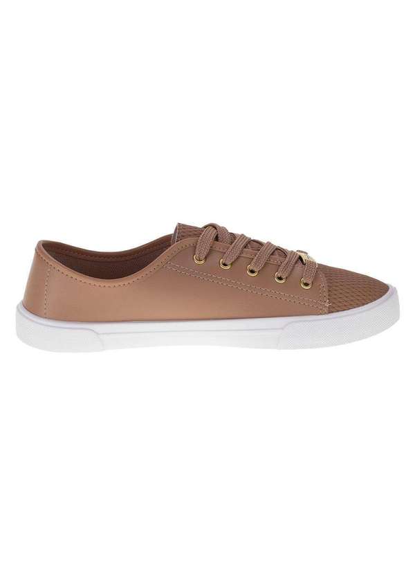 Moleca - Tênis Feminino Casual Moleca 5296510 Bege 4