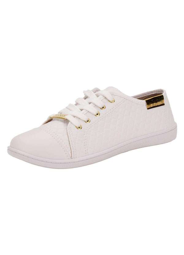 Moleca - Tênis Feminino Casual Moleca 5605412 - Branco 1
