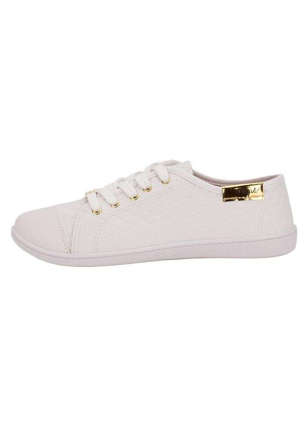 Moleca - Tênis Feminino Casual Moleca 5605412 - Branco 2