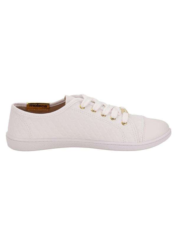 Moleca - Tênis Feminino Casual Moleca 5605412 - Branco 4
