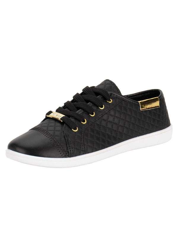 Moleca - Tênis Feminino Casual Moleca 5605412 - Preto