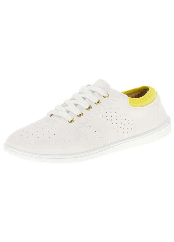 Moleca - Tênis Feminino Casual Moleca - 5605456 - Branco