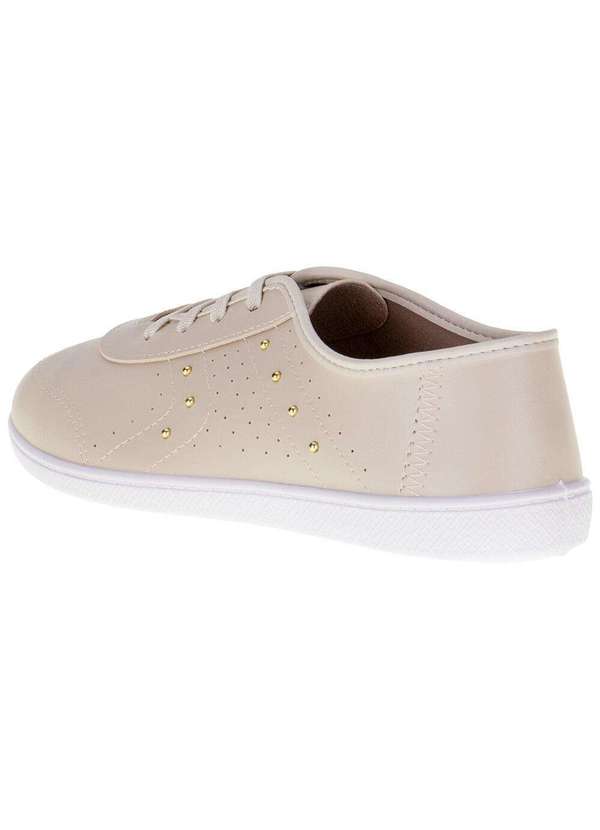 Moleca - Tenis Feminino Casual Moleca - 5605460 - Marfim 3